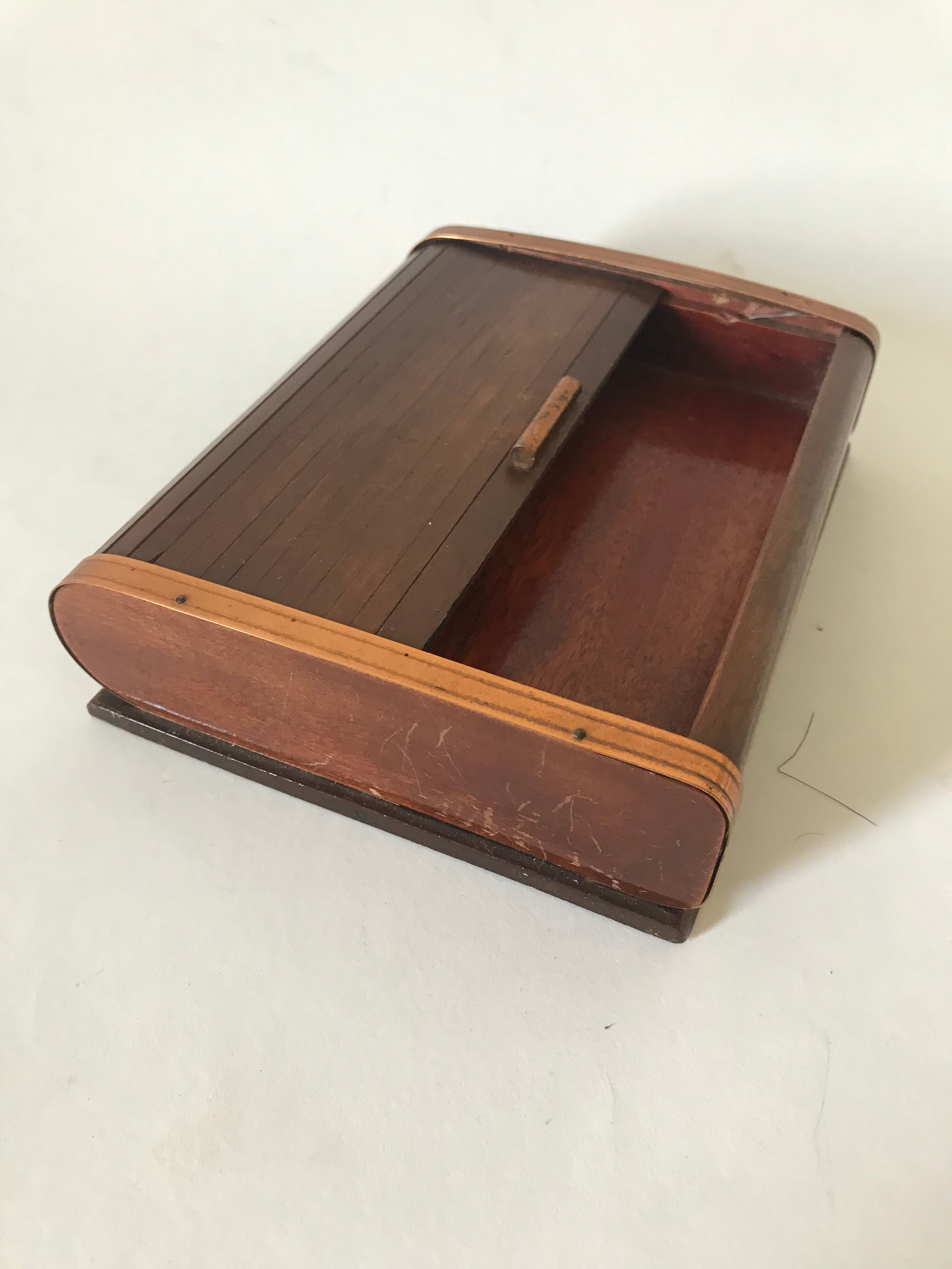 Boîte bois et cuivre