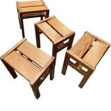 Set of 4 André Sornay stools