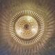 Brass and Glass Ceiling Light by Ernst Palme Palwa, 1970s
