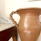 Glazed stoneware amphora