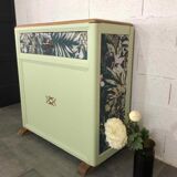 Vintage folding bed cabinet