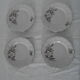 4 plates porcelain dessert Royal décor of english roses