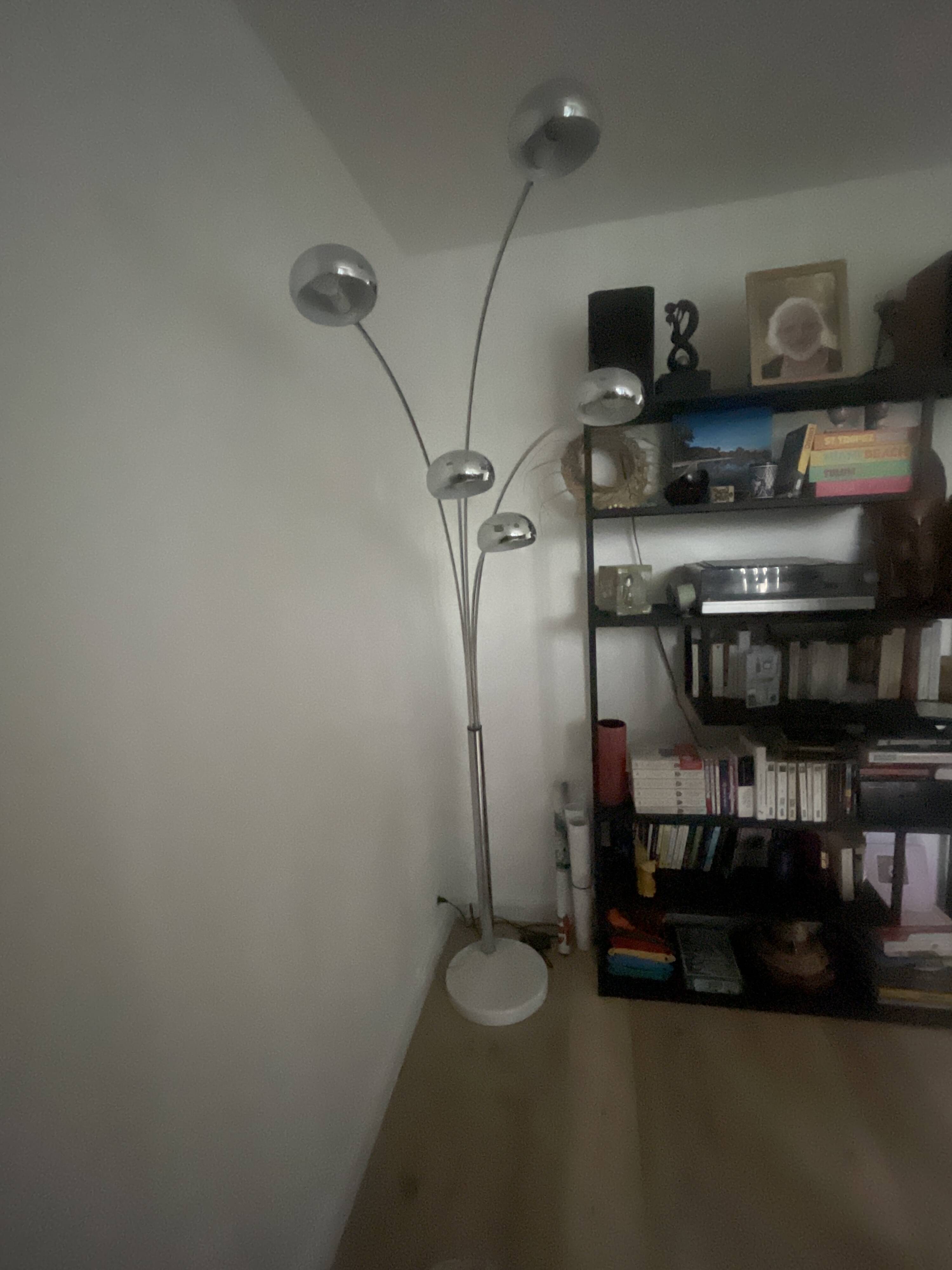Marble floor lamp