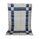 Carpet santiago blue & white - reversible
