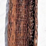 Panier en châtaignier tressé ancien