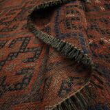 Antique Sumakh Kilim Rug, 1920s Tribal Wool Flatweave Carpet 178 x 118 cm