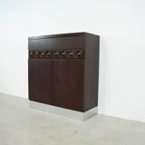 1970's brutalist bar cabinet