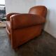 Old leather club chair 1940-1950