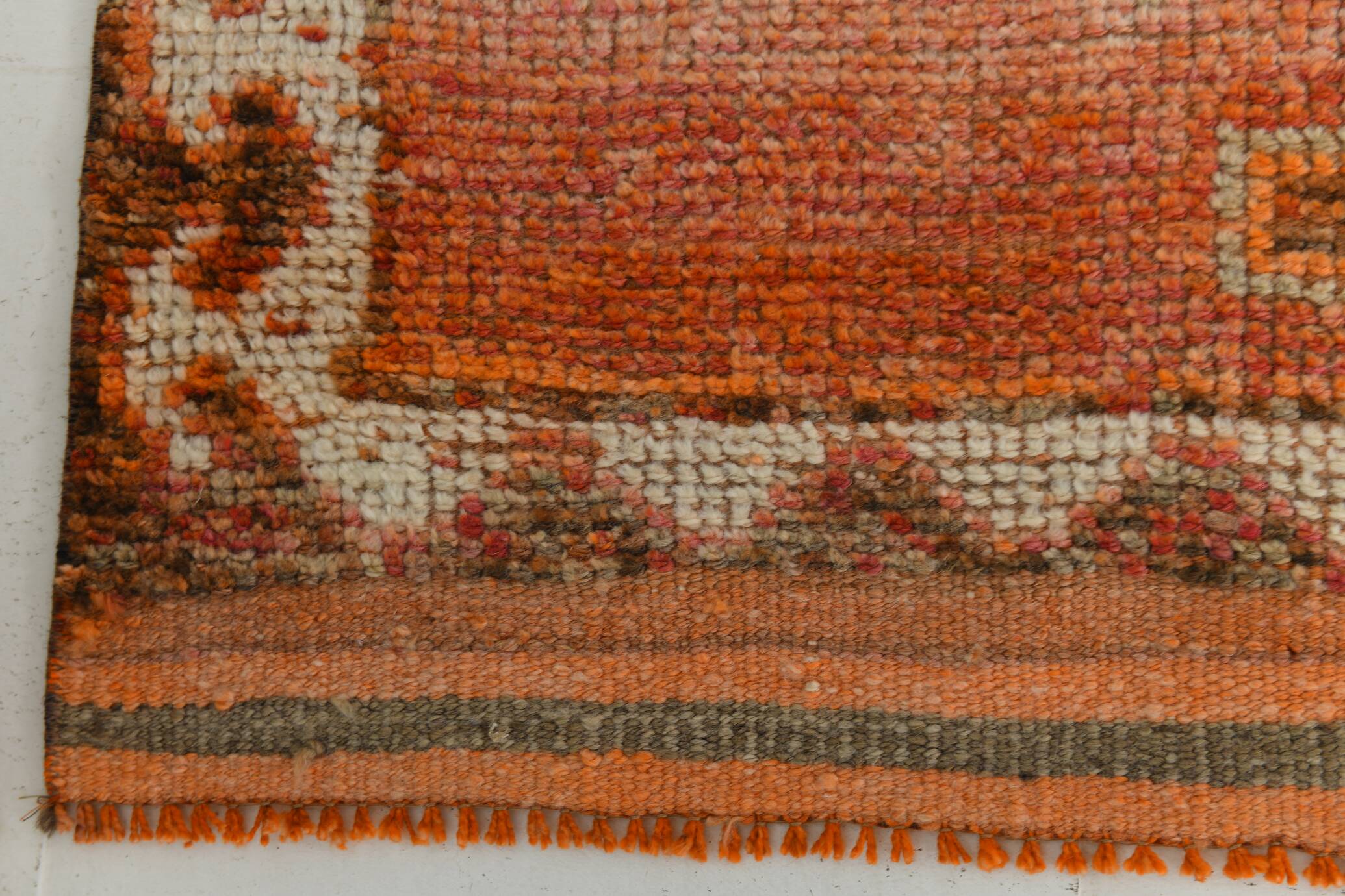4x12 Sun Muted Vintage Runner, Long Wide Runner Rug, 107x368Cm