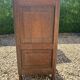 Antique bedside table in wood and marble