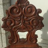 Old carved wooden chair