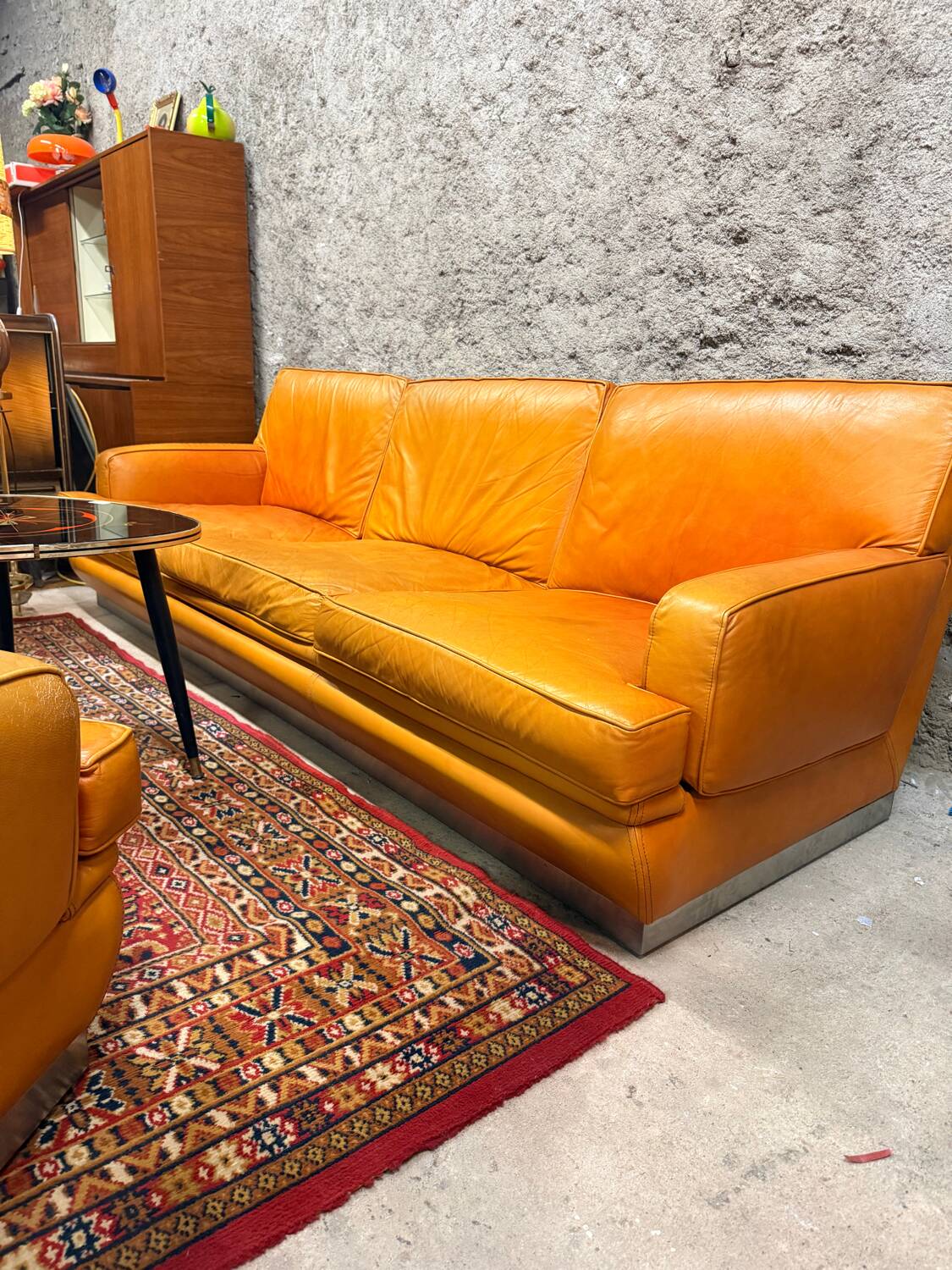 Sofa set + 2 vintage armchairs Roche Bobois - 1970