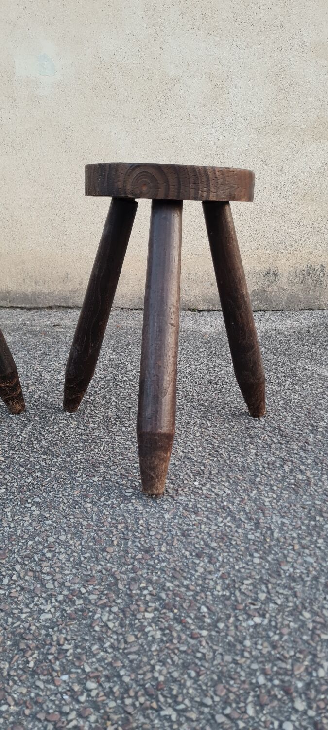 Pair of tripod stools