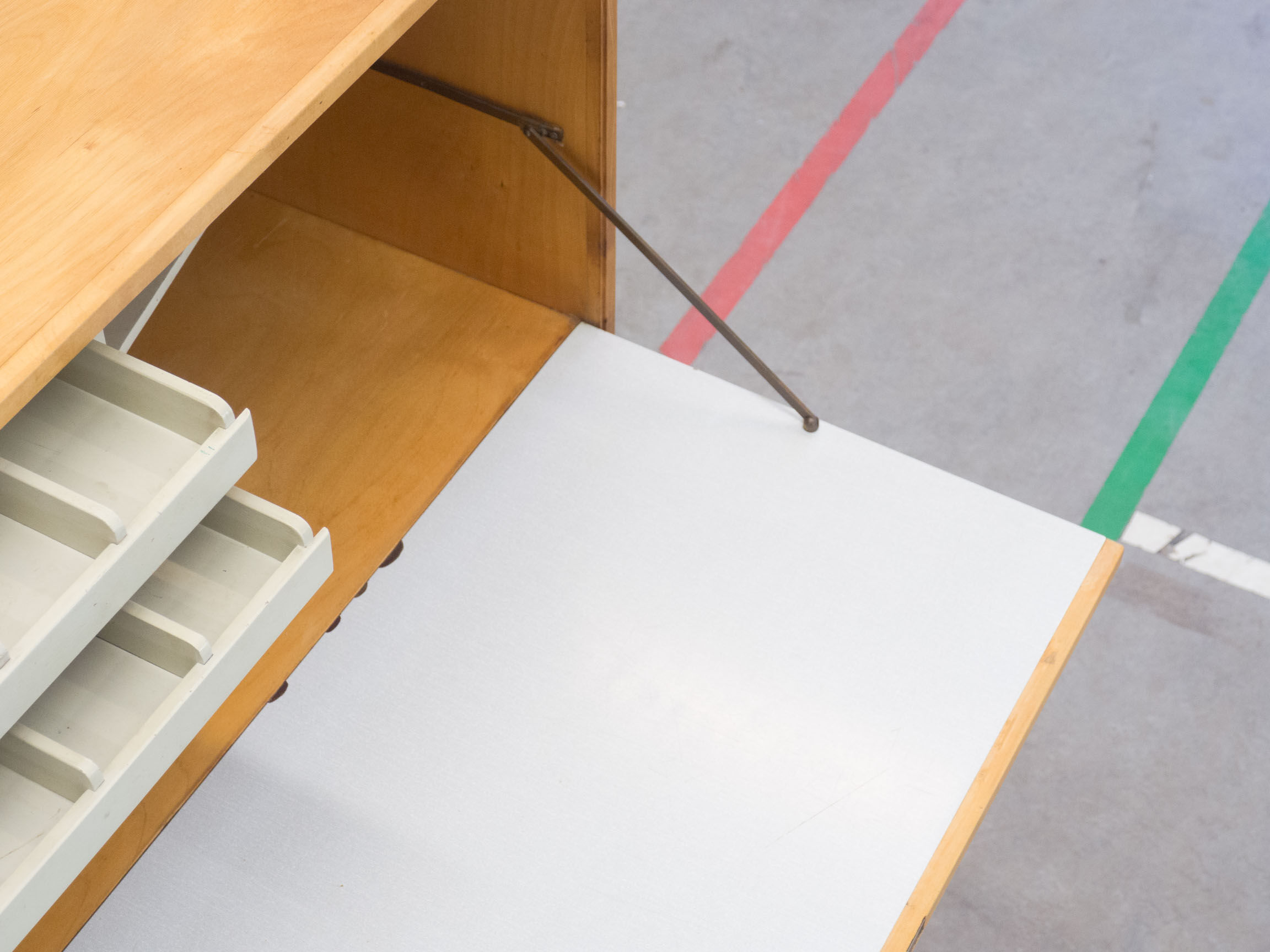 Pastoe ‘CB07’ birch secretary cabinet by Cees Braakman