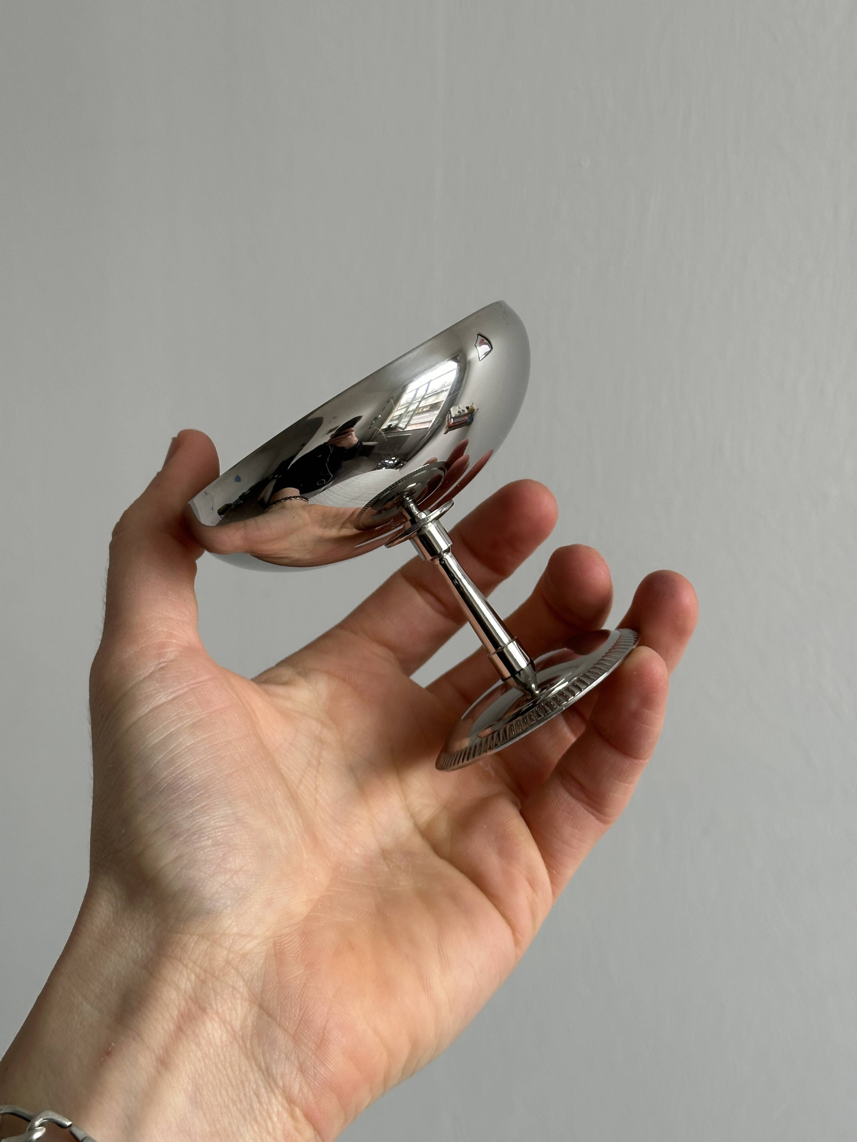 6 stainless steel footed bowls, Letang Remy style