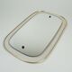 beautiful 1950's mid century modern WALL MIRROR wire mesh frame and brass