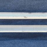 Vintage perforated metal craft display shelf