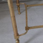 Table d'appoint en marbre vert vintage