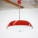 Mid-century red chandelier, Napako, 1970