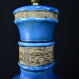 Pied de lampe bleu Zaccagnini