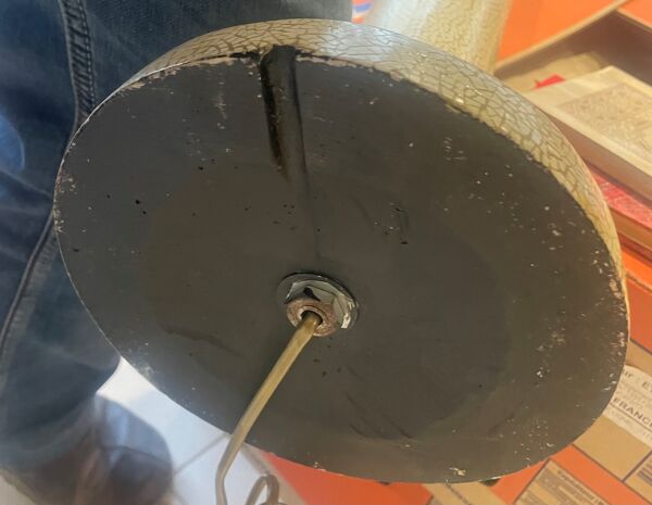 Lampe d'ambiance, modèle d'exposition design italien, fibre de verre vers 1970 - 121 cm