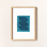 Painting on paper illustration M458 signed Eawy