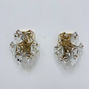 Mid-century pair of crystal sconces by Kinkeldey, Germany, 1970s