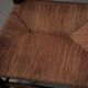 Old peasant armchair in solid wood and woven straw – Auvergne, 19th century.