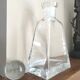 Thick glass carafe bottle 80s