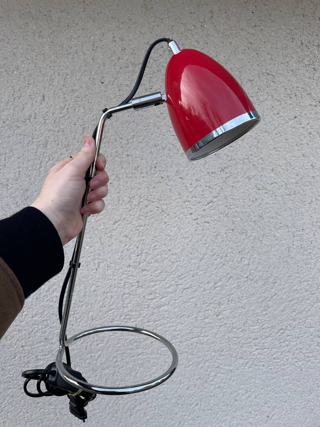 Vintage red desk lamp