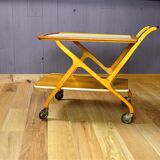 Scandinavian trolley in blond cherry 1960