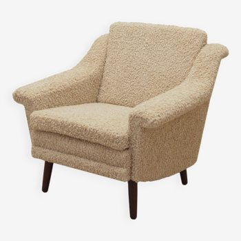 Beige armchair, Danish design, 1970s, production: Denmark