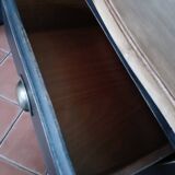 Chiffonnier en bois peint en noir