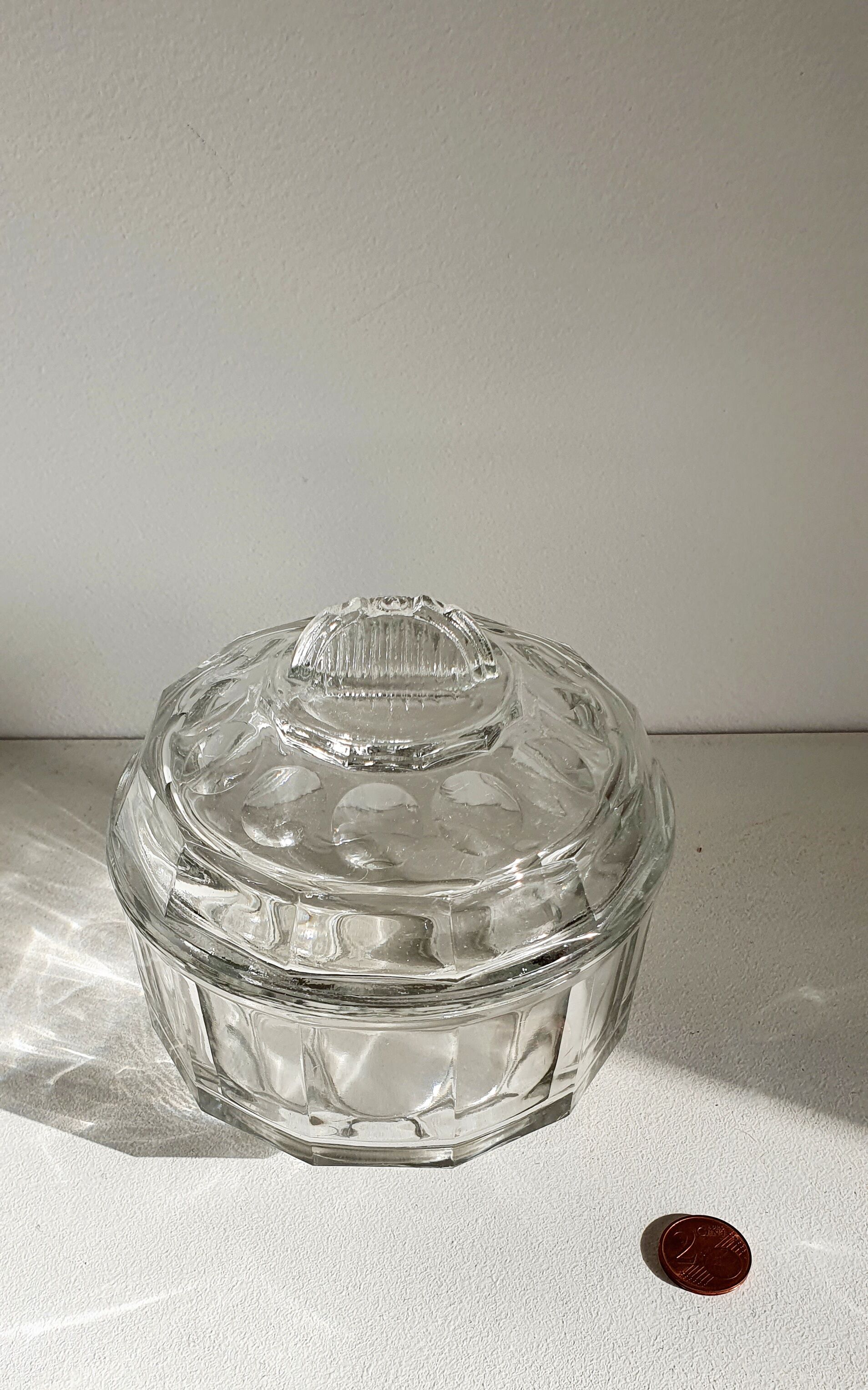 Vintage glass sugar