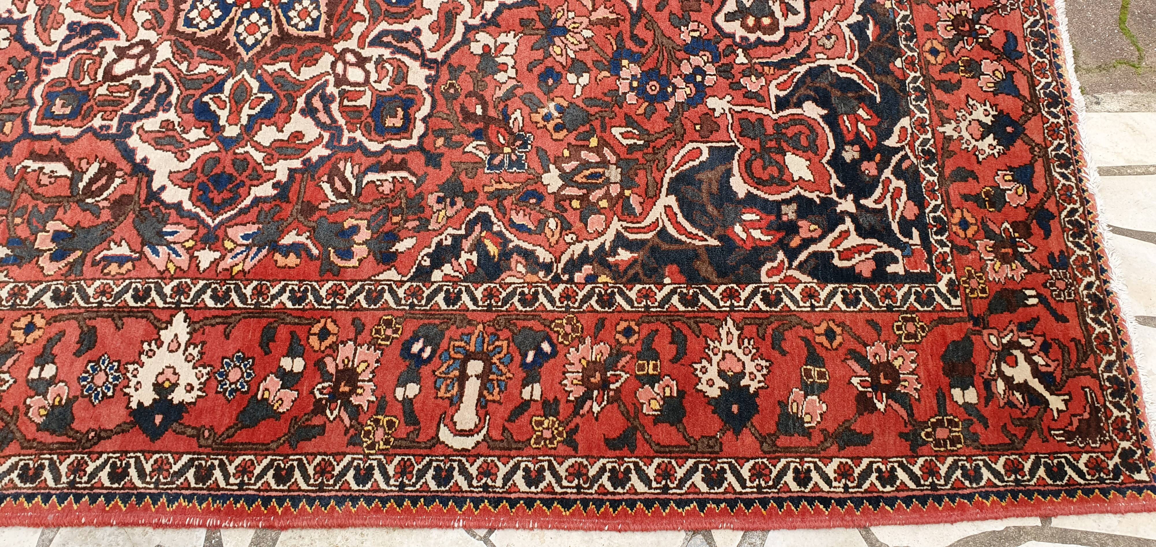 Persian Bakthiar carpet, hand knotted pure wool. Perfect condition. 215 x 300 cm. 1960.