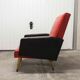 Paire de fauteuils rockabilly pieds compas 60