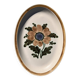 Large oval floral Gien dish