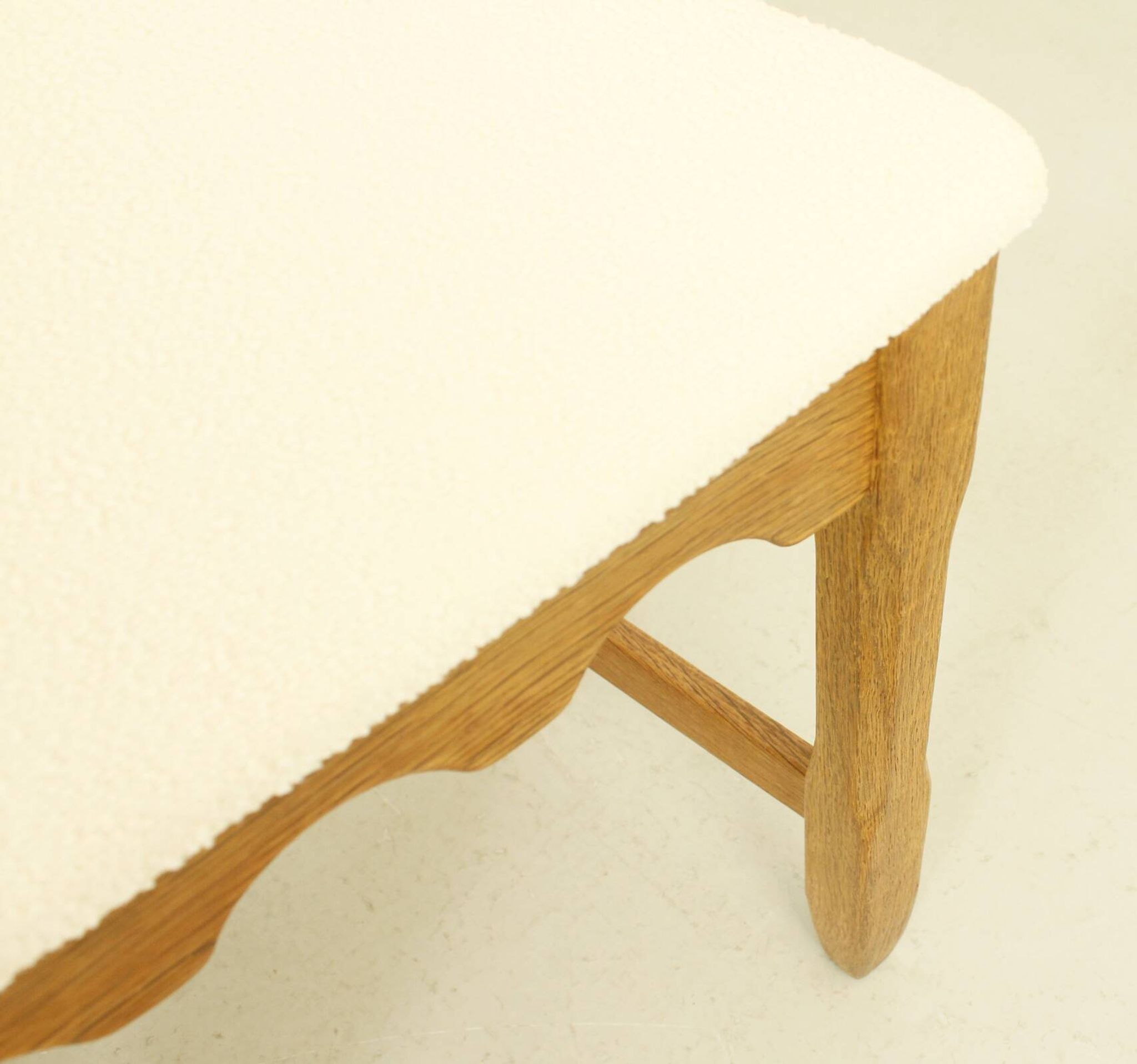 Four oak dining chairs by Henning Kjaernulf.