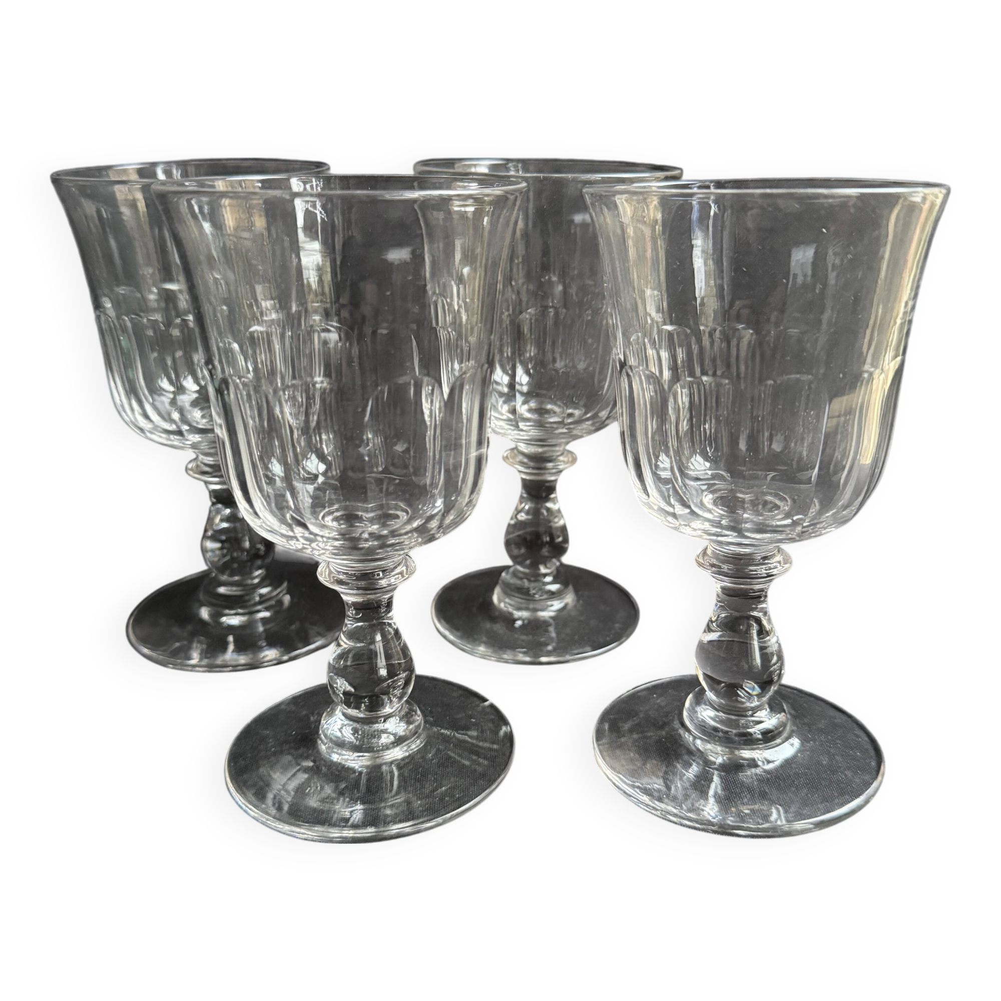 4 Baccarat glasses Chaulnes service - 19th century