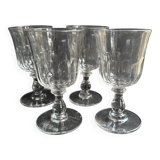 4 Verres Baccarat service Chaulnes - XIXème