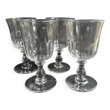4 Verres Baccarat service Chaulnes - XIXème