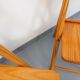 Pair of vintage folding chairs in pine from the 70s and 80s.