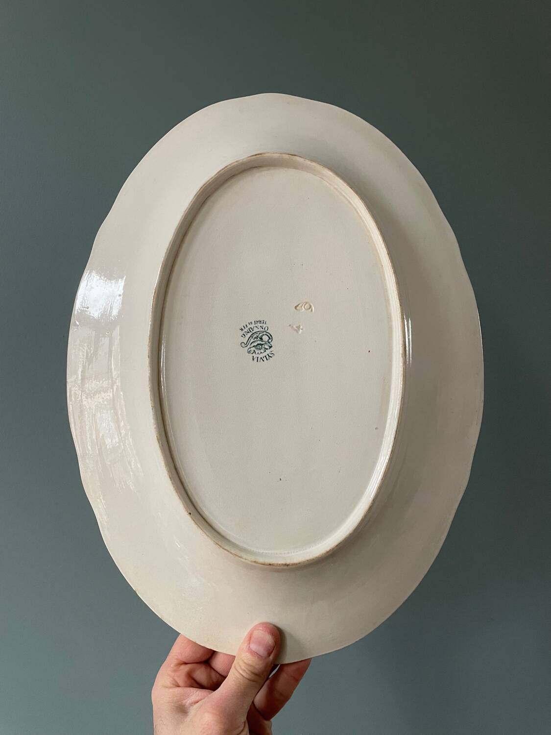 Série de plats ovales Terre de Fer 1900
