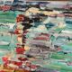 Swedish Oil on Canvas“Abstract Composition” by Klas Engman– Vintage &Framed