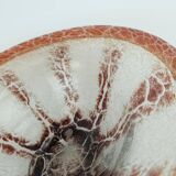 WMF art deco ikora glass BOWL karl wiedmann 1930s orange and dark red