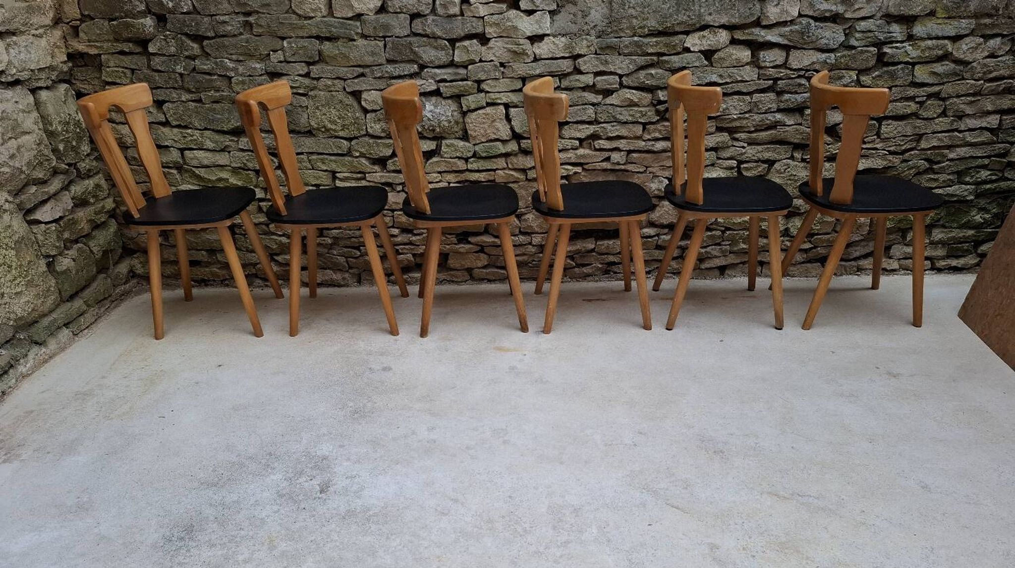 Set of 12 bistro chairs