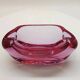 1950s big rare total purple ashtray or catch-all in Murano glass. 18 cm