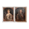 Paire de portrait , couple 1715