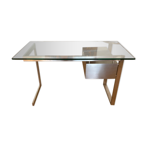 Bureau moderniste en inox de Paul