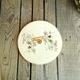 Vintage Cheese Platter in Ceramics Salins Decor Birds of Paradise